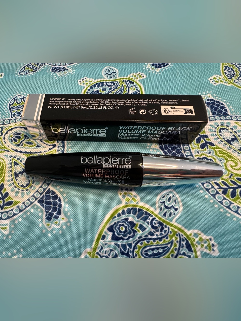 BellaPierre Waterproof Black Volume Mascara - NEW 9oz